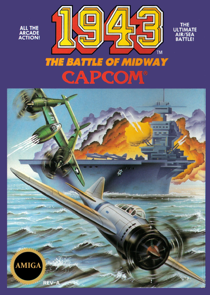 Vintage década de 1980 Juego Amstrad Capcom 1943 la batalla de Midway en muy buena condición + caja grande 